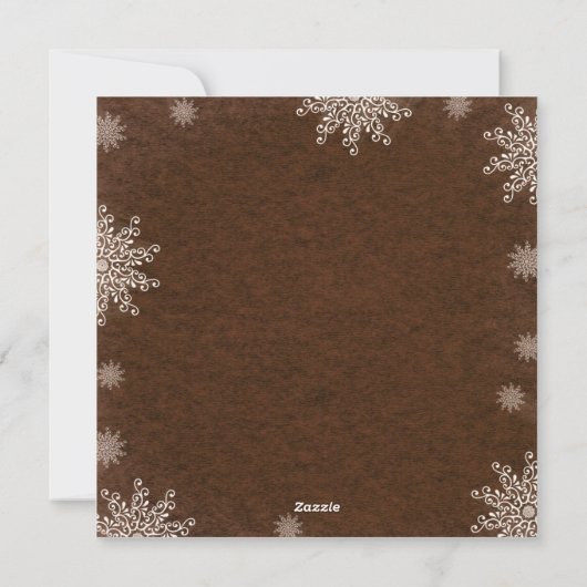 schöne Winterferien Grußkarten Feiertagskarte (Rückseite)