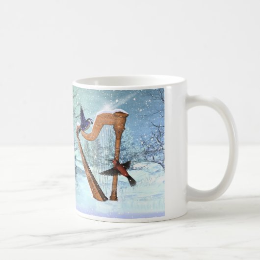 Schöne Winterharfen-Tasse Kaffeetasse (Rechts)