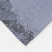 Schöne Winterlandschaft als Schnee Fleecedecke (Ecke)