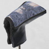 Schöne Winterlandschaft als Schnee Golf Headcover (3/4 Vorderseite)