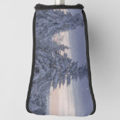 Schöne Winterlandschaft als Schnee Golf Headcover (Rotieren 90)