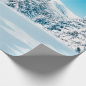 Schöne Winterlandschaft, atemberaubende Berge Geschenkpapier (Ecke)