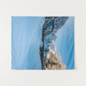 Schöne Winterlandschaft im Tamar-Tal, Slowenien Wandteppich (Vorderseite (Horizontal))