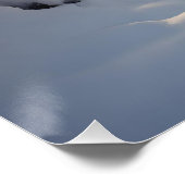 Schöne Winterlandschaft im Wald Poster (Ecke)