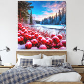 Schöne Winterlandschaft Leinwanddruck (Insitu (Schlafzimmer))