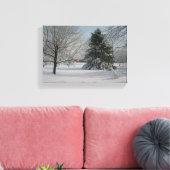 Schöne Winterlandschaft Leinwanddruck (Insitu (Wohnzimmer))
