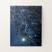 Schöne Winterlandschaft mit Schnee bedeckte Bäume Puzzle (Vertikal)
