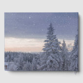 Schöne Winterlandschaft Persönlicher Text im Hinte Gästebuch (Rückseite)