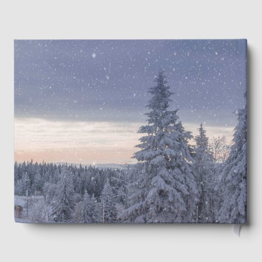 Schöne Winterlandschaft Persönlicher Text im Hinte Gästebuch (Rückseite)