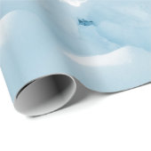 Schöne Winterlandschaft, phantastische Berge Geschenkpapier (Rolleneckpunkt)
