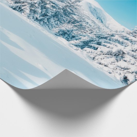 Schöne Winterlandschaft, phantastische Berge Geschenkpapier (Ecke)