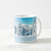 Schöne Winterlandschaft, phantastische Berge Kaffeetasse (VorderseiteRechts)