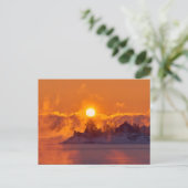 Schöne Winterlandschaft Postkarte (Stehend Vorderseite)