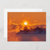 Schöne Winterlandschaft Postkarte (Vorne/Hinten)