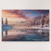 schöne Winterlandschaft Puzzle (Horizontal)
