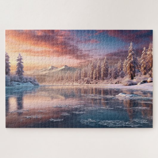 schöne Winterlandschaft Puzzle (Horizontal)