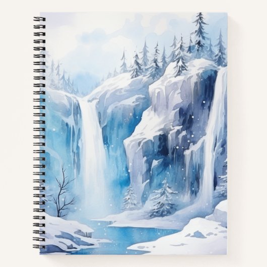 Schöne Winterlandschaft SpiralNotebook Notizblock (Vorderseite)