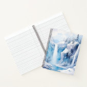 Schöne Winterlandschaft SpiralNotebook Notizblock (Innenseite)