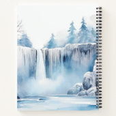 Schöne Winterlandschaft SpiralNotebook Notizblock (Rückseite)