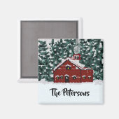 Schöne Wintermauer Magnet (Vorderseite/Rückseite)