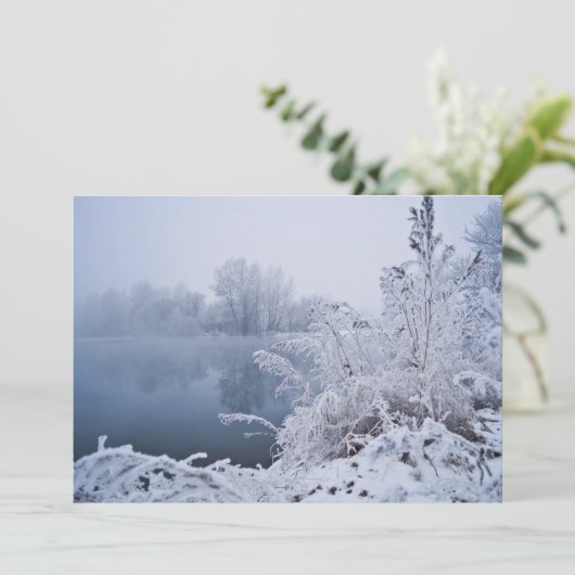 Schöne Wintermesse Einladung (Stehend Vorderseite)