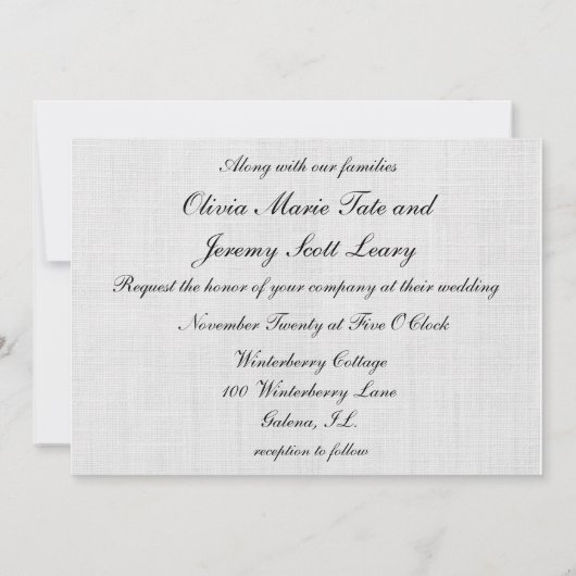 Schöne Wintermesse Einladung (Rückseite)