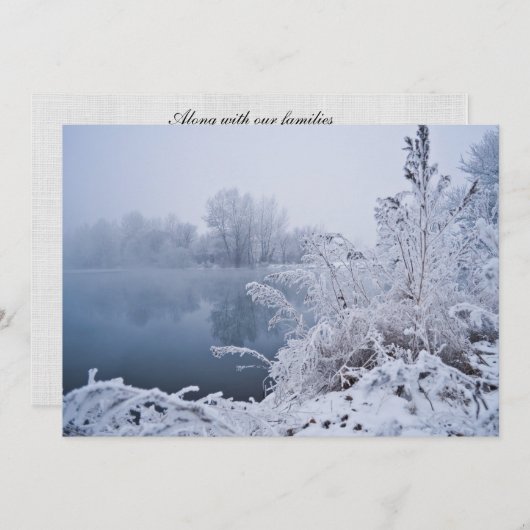 Schöne Wintermesse Einladung (Vorne/Hinten)