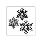 Schöne Winterschneeflocken Gummistempel (Prägung)