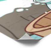 Schöne Winterschneelandschaft Poster (Ecke)