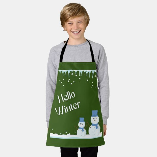 schöne Winterwelt Schürze (Getragen)