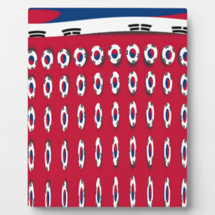 Schöne, winzig kleine koreanische Fahne entwerfen  Fotoplatte