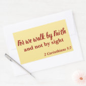 Schöne Wir glauben nicht von Sight Rechteckiger Aufkleber (Umschlag)