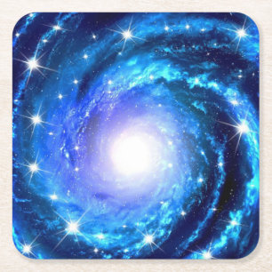 Schöne, wirbelnde Galaxie der Sterne Rechteckiger Pappuntersetzer