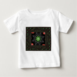 Schöne wirbelnde Sterne Hintergrund Druck Vektor Baby T-shirt