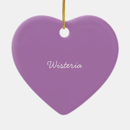 Schöne Wisteria Blume in Aquarell Keramik t Keramik Ornament (Hinten)