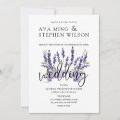 Schöne Wisteria Einladung (Vorderseite)