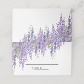 Schöne Wisteria minimalistisch Platzkarte (Außenseite Aufgefaltet)