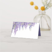 Schöne Wisteria minimalistisch Platzkarte (Rückseite)