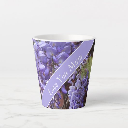 Schöne Wisteria Muttertag essbar Milchtasse (Vorderseite)