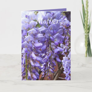 Schöne Wisteria Muttertag Feiertagskarte