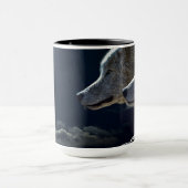 Schöne WolfKaffeetasse Tasse (Zentrum)