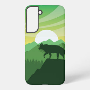 Schöne Wolfsszene Samsung Galaxy Hülle