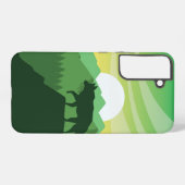 Schöne Wolfszene Samsung Galaxy Hülle (Rückseite (Horizontal))