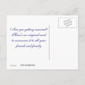 schöne Wolke Ankündigungspostkarte (Rückseite)