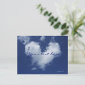 schöne Wolke Ankündigungspostkarte (Stehend Vorderseite)