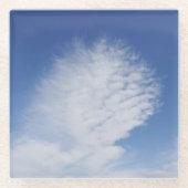 Schöne Wolke Glasuntersetzer (Vorderseite)