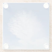 Schöne Wolke Glasuntersetzer (Rückseite)