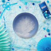 Schöne Wolken auf der Papiertafel Pappteller (Party)