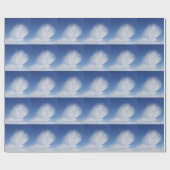 Schöne Wolken Geschenkpapier (Flach)