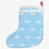 Schöne Wolken Großer Weihnachtsstrumpf (Rückseite)